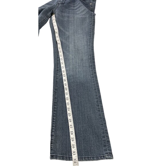 Seven7 Women's 8 (32 x 32) Bootcut Jeans Stretch Slim Medium Wash Mid Rise - Picture 10 of 11